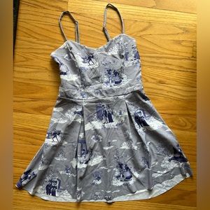 💜SAMPLE🖤 Blackmilk Skeleton mini dress